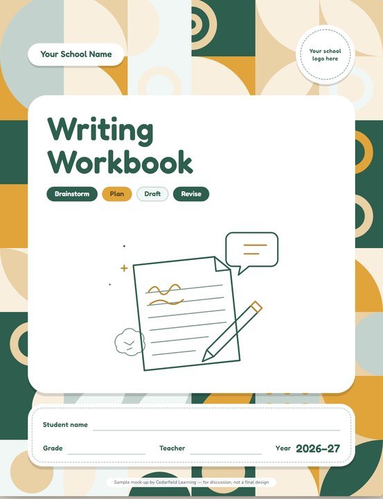 Writing Workbook — sample cover