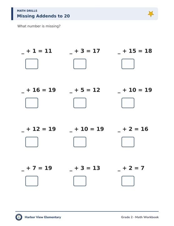 Missing addends