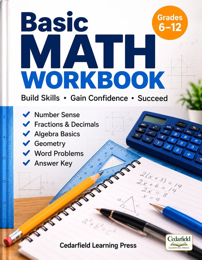 Basic Math Workbook cover