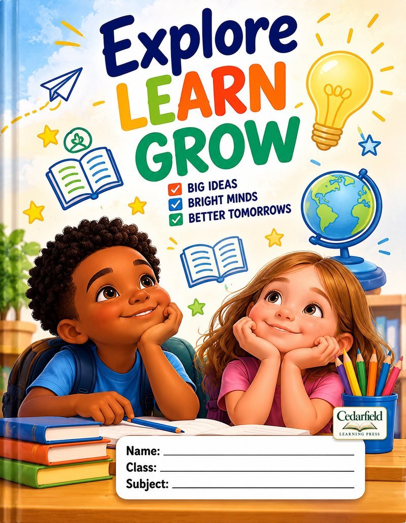 Explore Learn Grow Notebook cover
